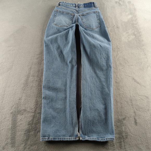 Abercrombie & Fitch 90s Relaxed Jeans Womens 26x30 Blue Light Wash High Rise - Picture 3 of 12